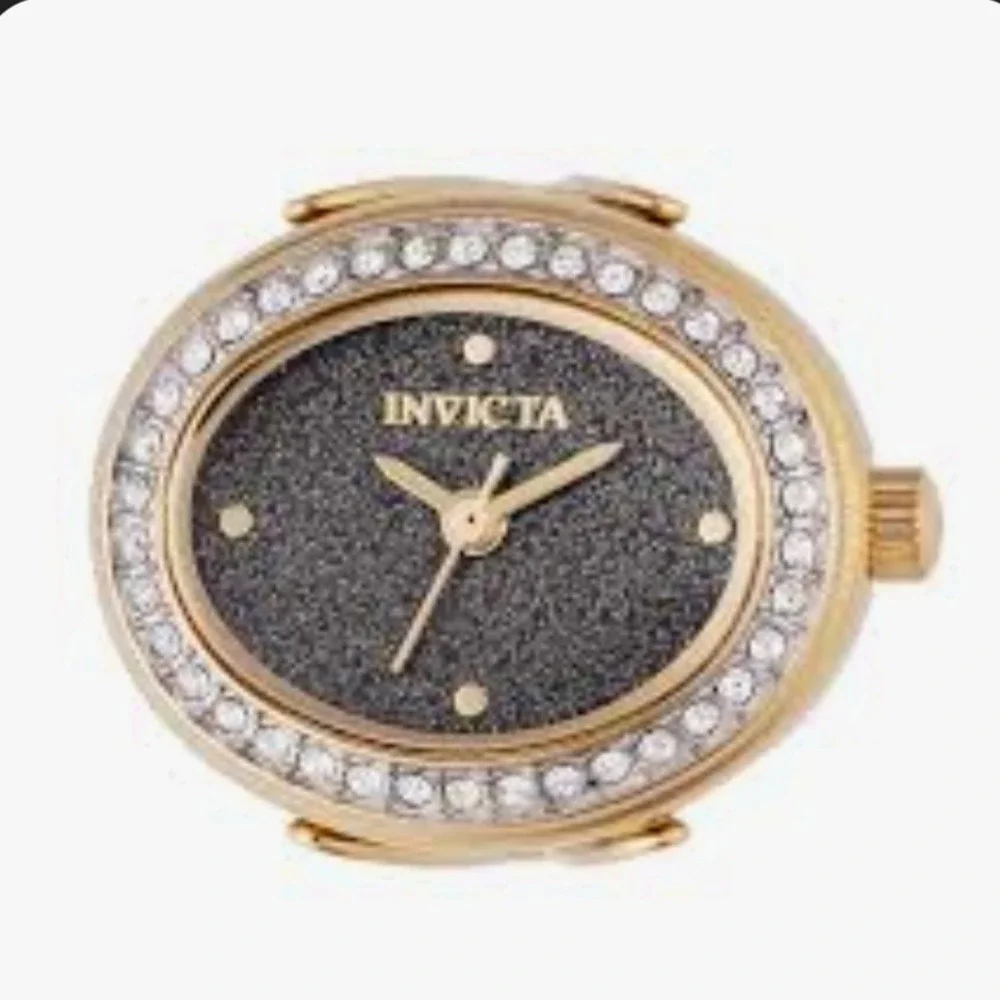 NEW Invicta Mini Angel Women's‎ Ring Watch - 24mm, Gold (49601) #0575